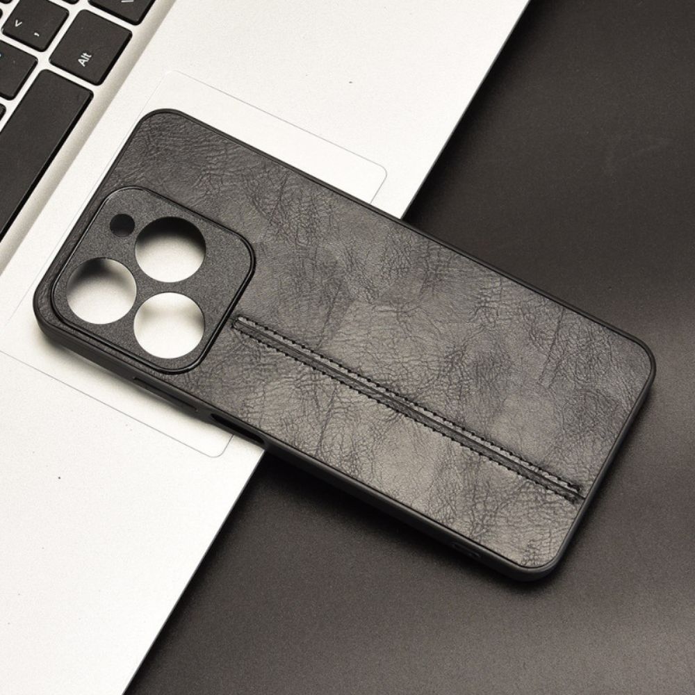 Hoesje Realme C63 Gestikt Leereffect