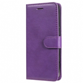 Leren Hoesje Voor Realme C63 Effen Imitatieleer