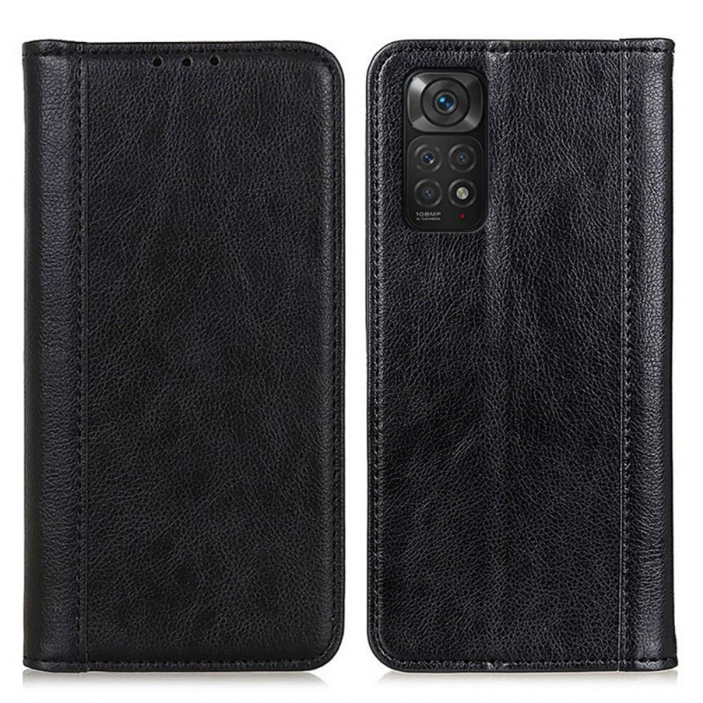 Bescherming Hoesje voor Xiaomi Redmi Note 11 / 11S Folio-hoesje Elegance Split Litchi Leer