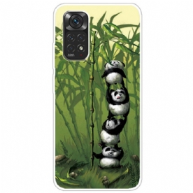 Hoesje voor Xiaomi Redmi Note 11 / 11S Stapel Panda's