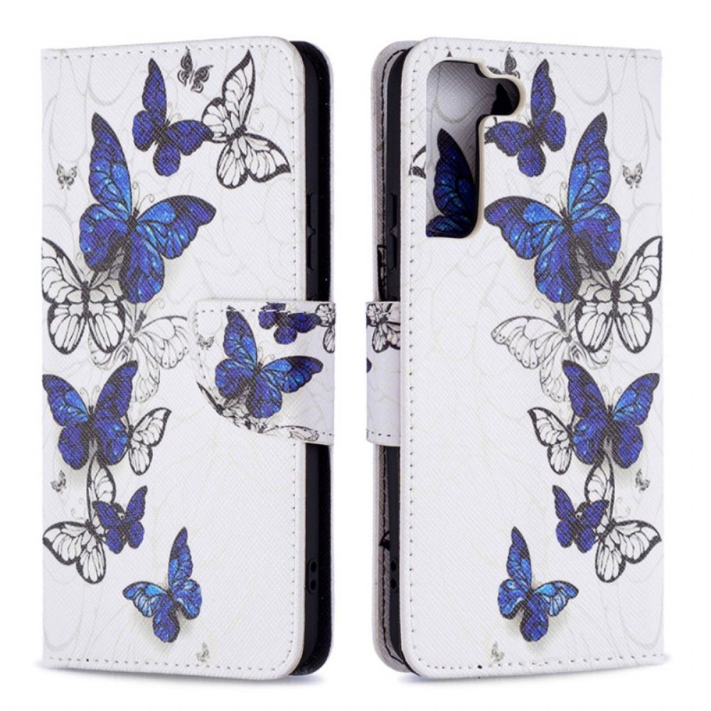 Flip Case voor Samsung Galaxy S22 Plus 5G Vlinders Koningen