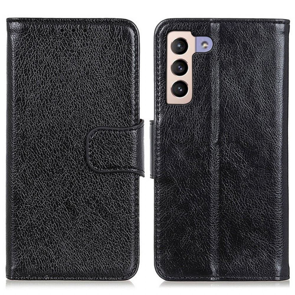 Folio-hoesje voor Samsung Galaxy S22 Plus 5G Gesplitst Nappaleer
