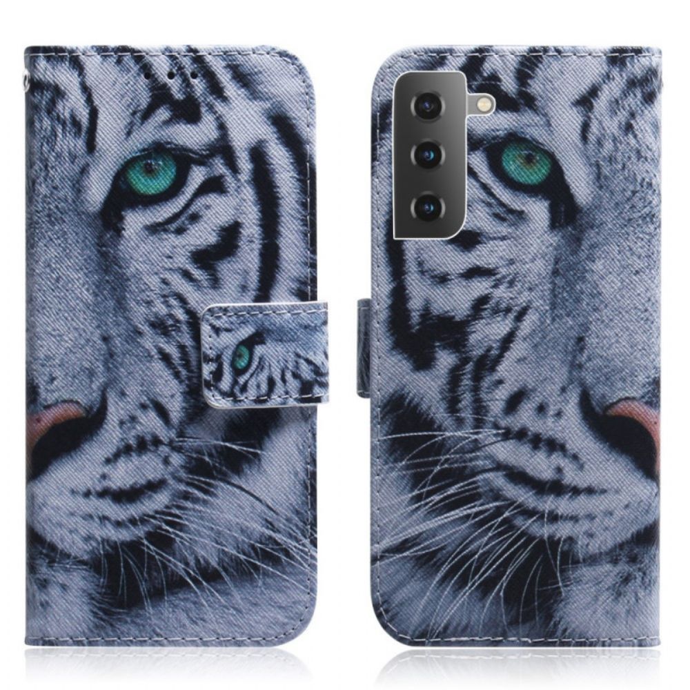 Folio-hoesje voor Samsung Galaxy S22 Plus 5G Tijgergezicht