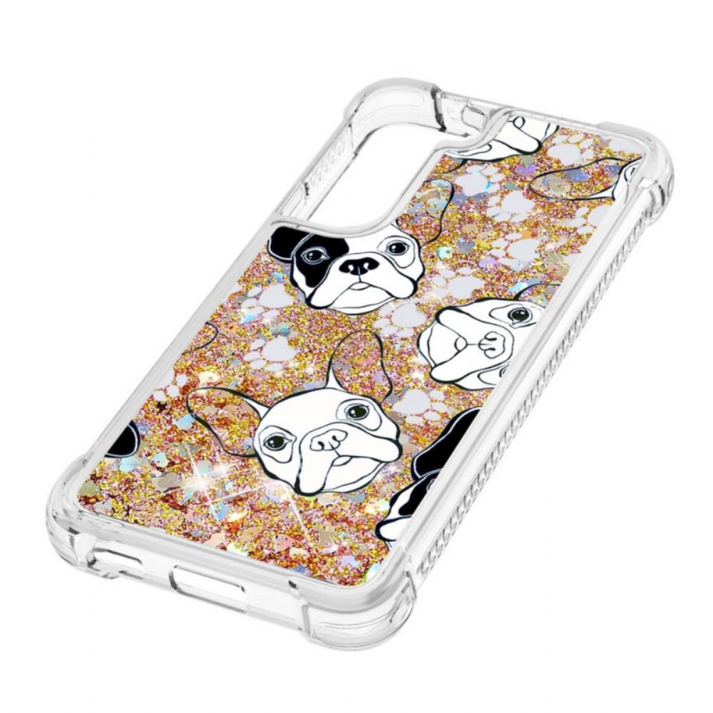 Hoesje voor Samsung Galaxy S22 Plus 5G Meneer Glitterhond