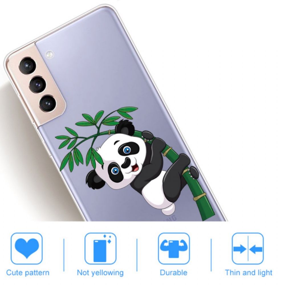 Hoesje voor Samsung Galaxy S22 Plus 5G Panda Op Bamboe