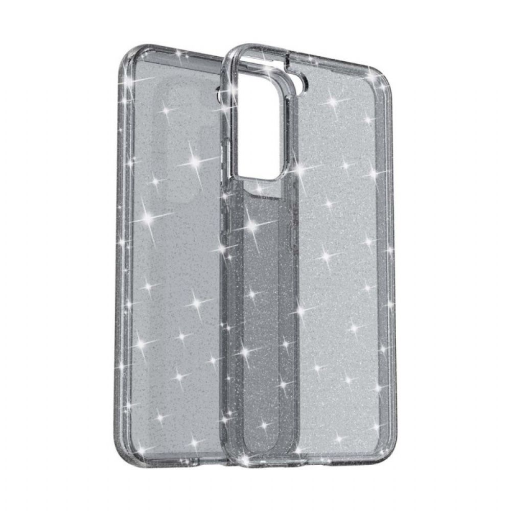 Hoesje voor Samsung Galaxy S22 Plus 5G Transparante Pailletten