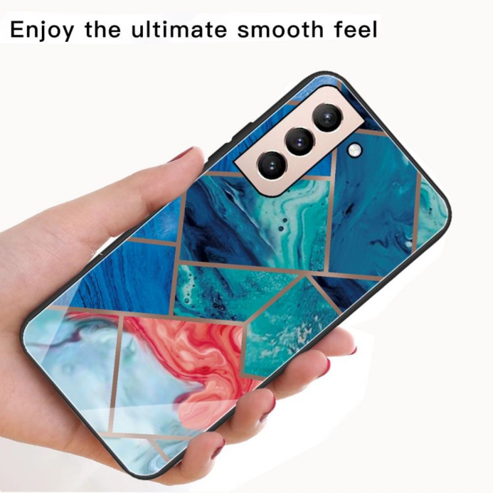 Hoesje voor Samsung Galaxy S22 Plus 5G Variabele Geometrische Marmer
