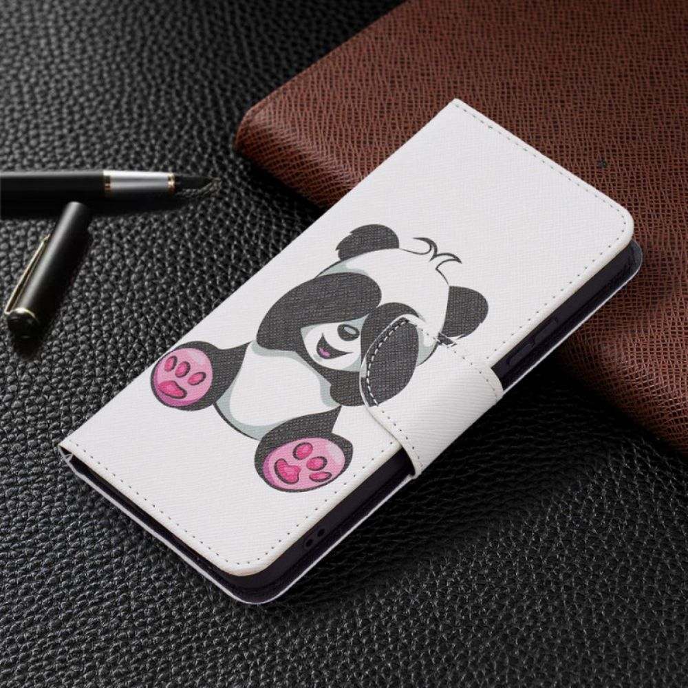 Leren Hoesje voor Samsung Galaxy S22 Plus 5G Panda Plezier