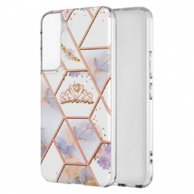 Telefoonhoesje voor Samsung Galaxy S22 Plus 5G Marmerkroon