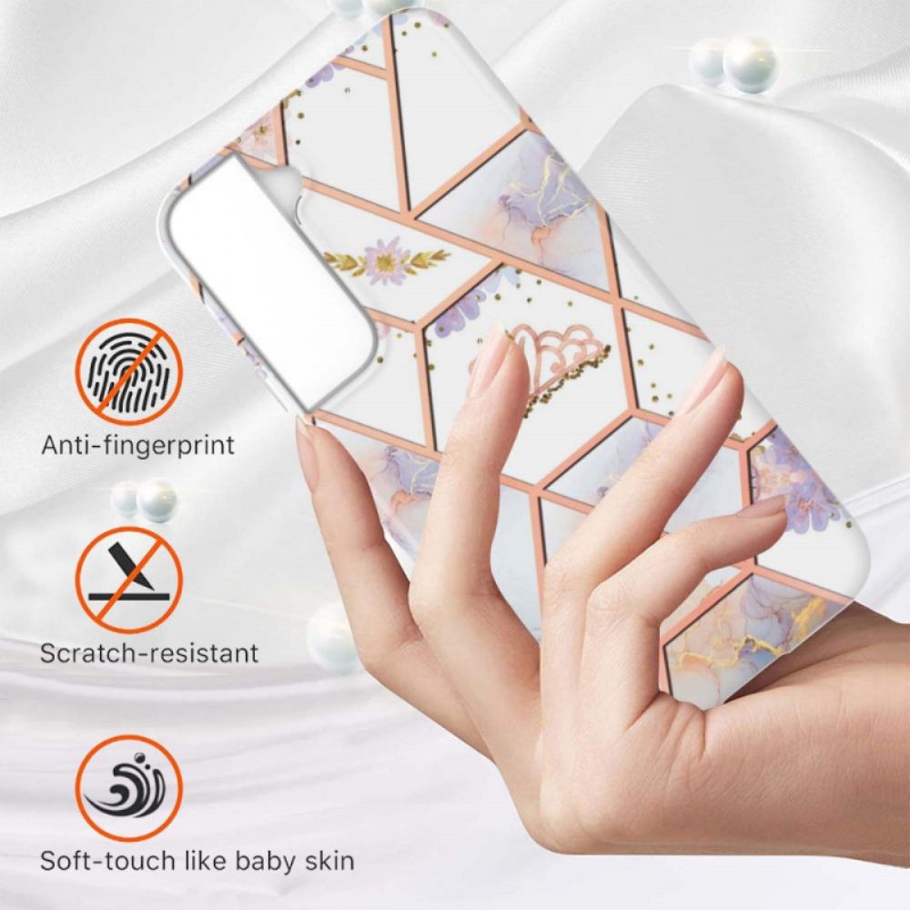 Telefoonhoesje voor Samsung Galaxy S22 Plus 5G Marmerkroon