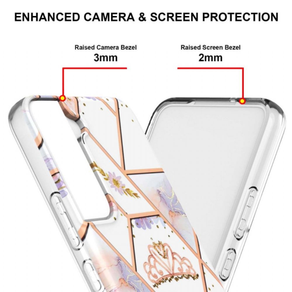 Telefoonhoesje voor Samsung Galaxy S22 Plus 5G Marmerkroon