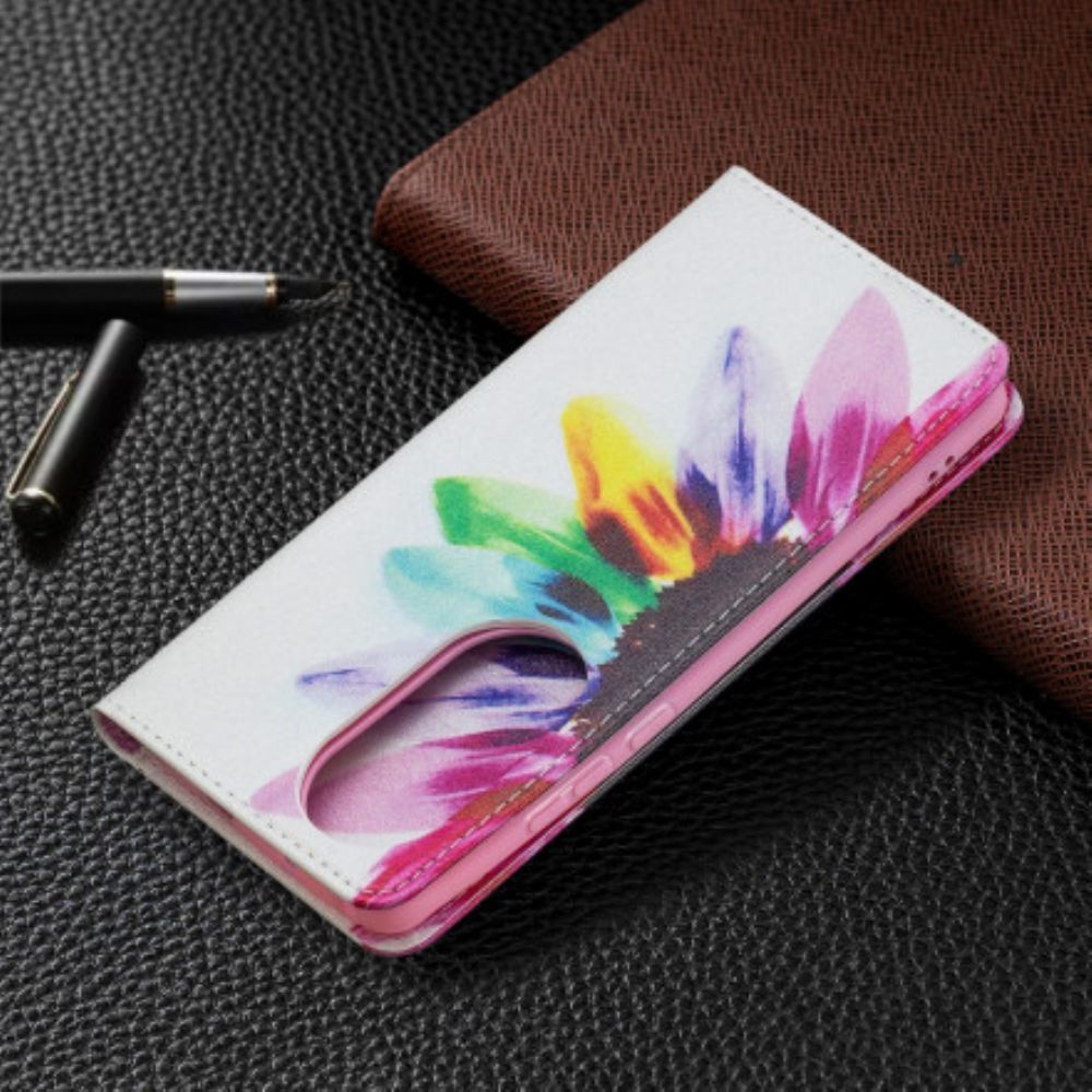 Bescherming Hoesje voor Huawei P50 Pro Folio-hoesje Aquarel Bloem