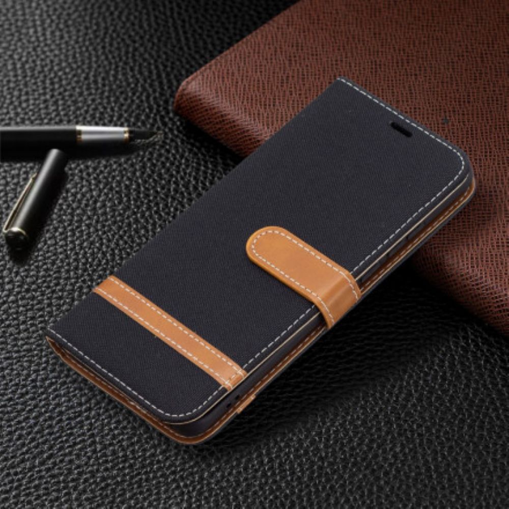 Folio-hoesje voor Huawei P50 Pro Met Ketting Band Met Stof En Leereffect