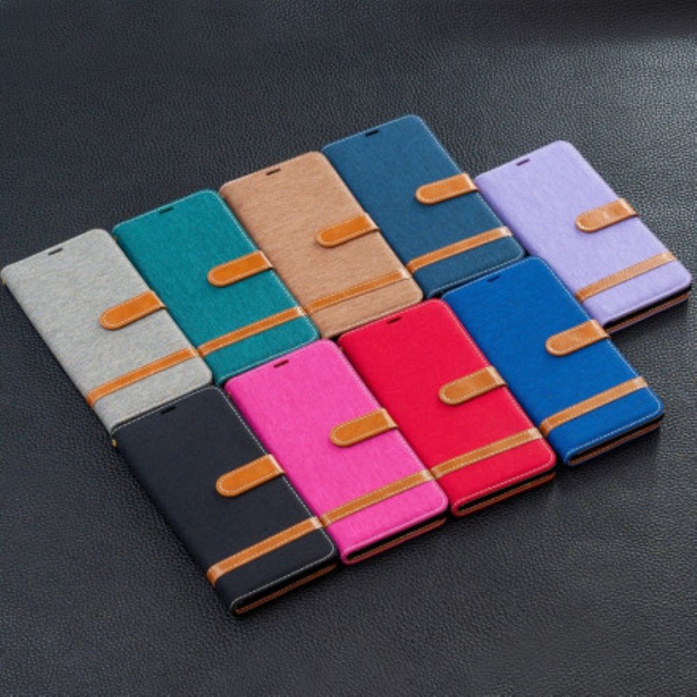 Folio-hoesje voor Huawei P50 Pro Met Ketting Band Met Stof En Leereffect