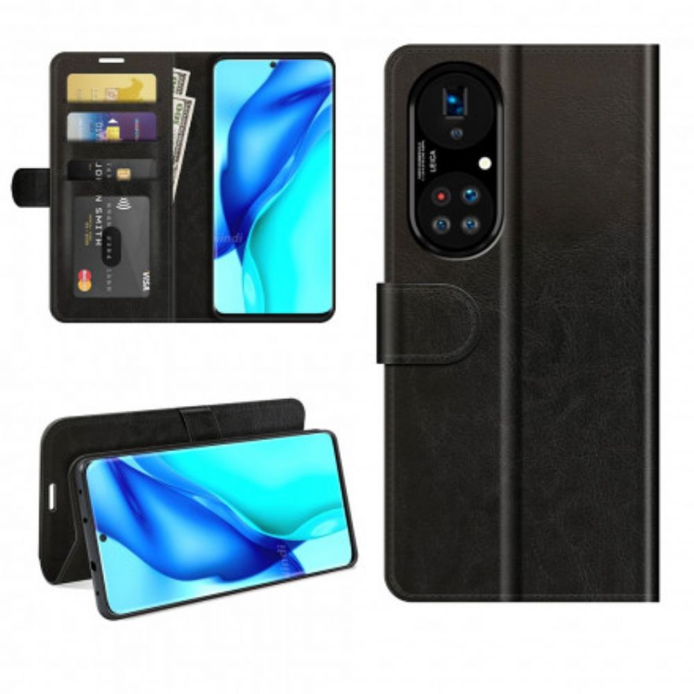Folio-hoesje voor Huawei P50 Pro Stijl Lederen Ontwerp