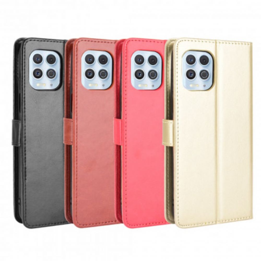 Folio-hoesje voor Moto G100 Flitsachtig Kunstleer