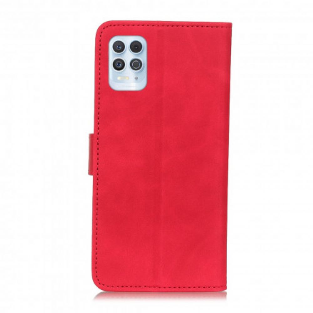 Folio-hoesje voor Moto G100 Vintage Leereffect Khazneh