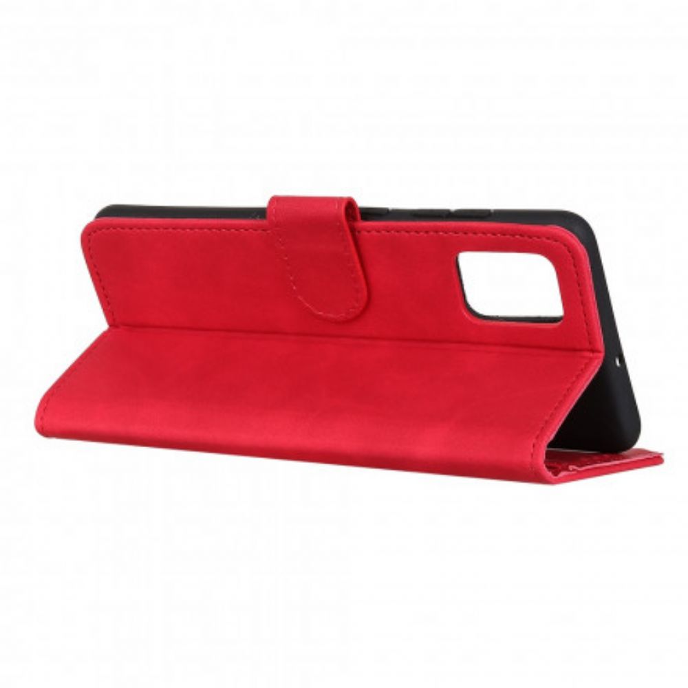 Folio-hoesje voor Moto G100 Vintage Leereffect Khazneh