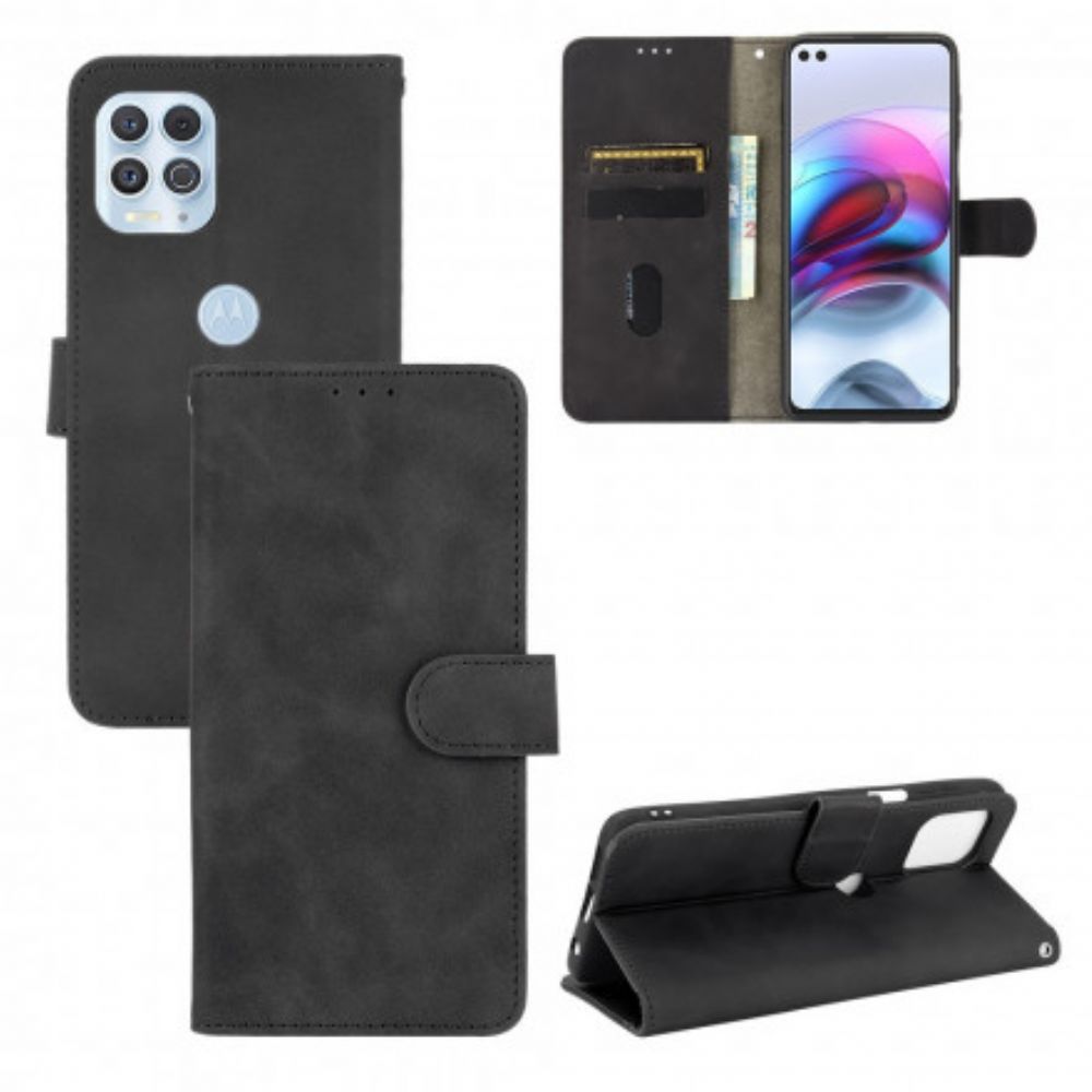 Leren Hoesje voor Moto G100 Skin-touch