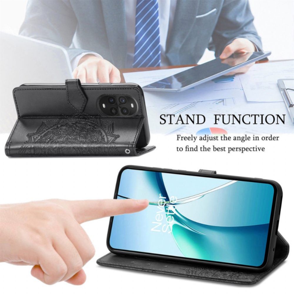 Flip Case Leren Huawei Nova 13 Pro Barok Mandala