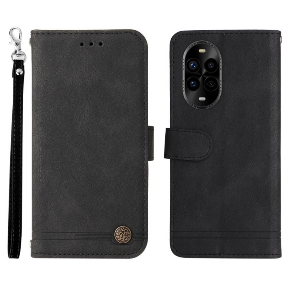 Folio-hoesje Huawei Nova 13 Pro Telefoonhoesje Decoratieve Klinknagel En Koord