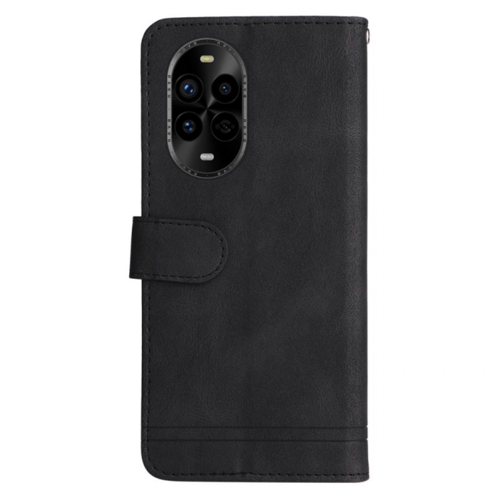 Folio-hoesje Huawei Nova 13 Pro Telefoonhoesje Decoratieve Klinknagel En Koord