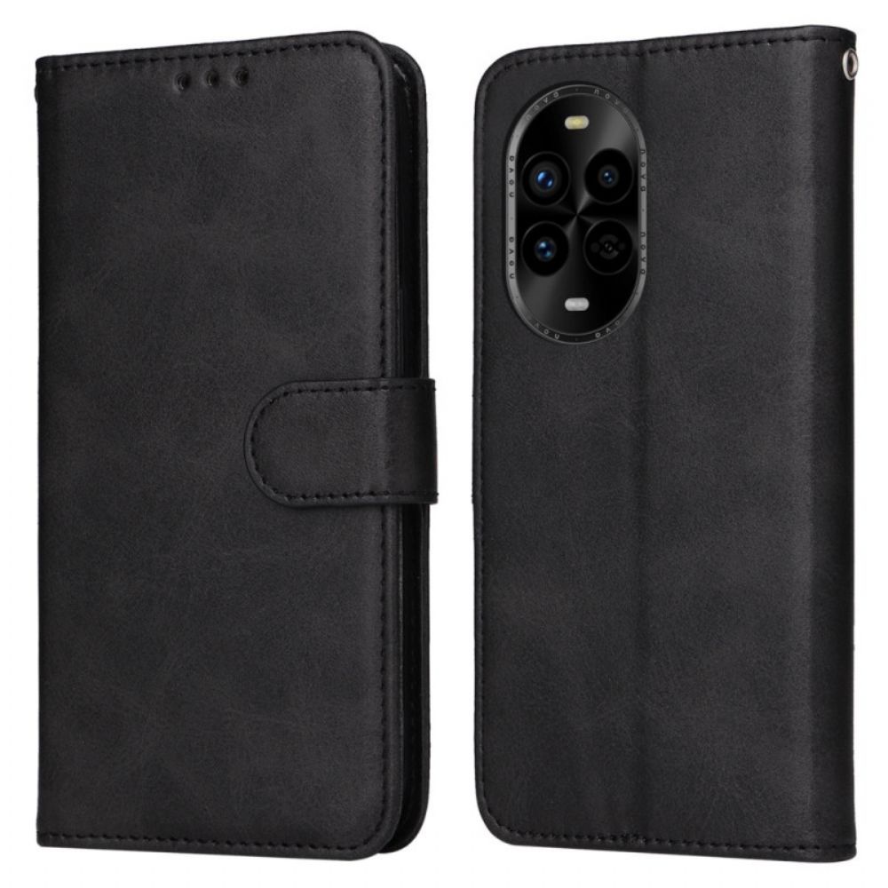 Leren Hoesje Huawei Nova 13 Pro Bandje Met Leer-effect Bescherming Hoesje