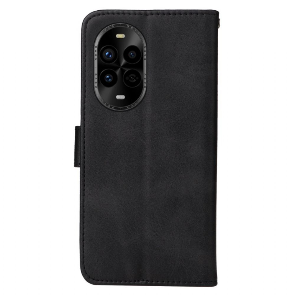 Leren Hoesje Huawei Nova 13 Pro Bandje Met Leer-effect Bescherming Hoesje