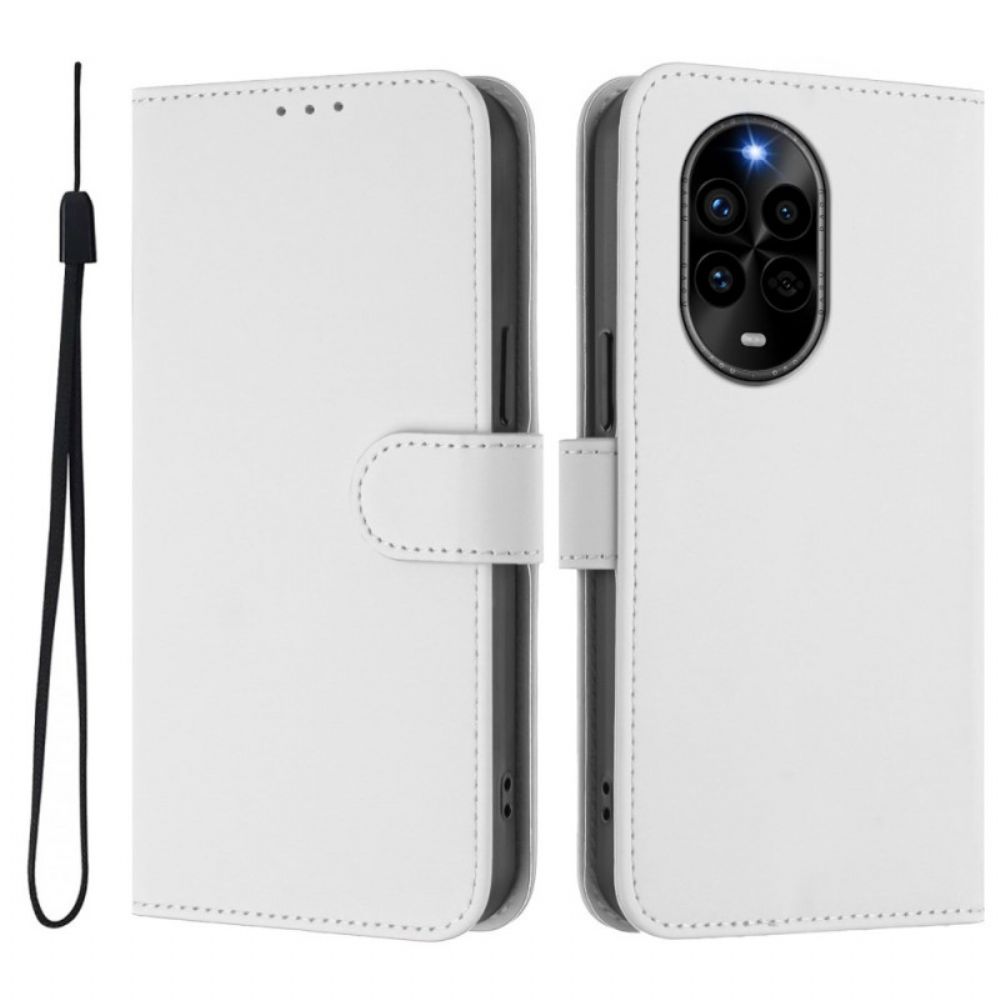 Leren Hoesje Huawei Nova 13 Pro Effen Bescherming Hoesje