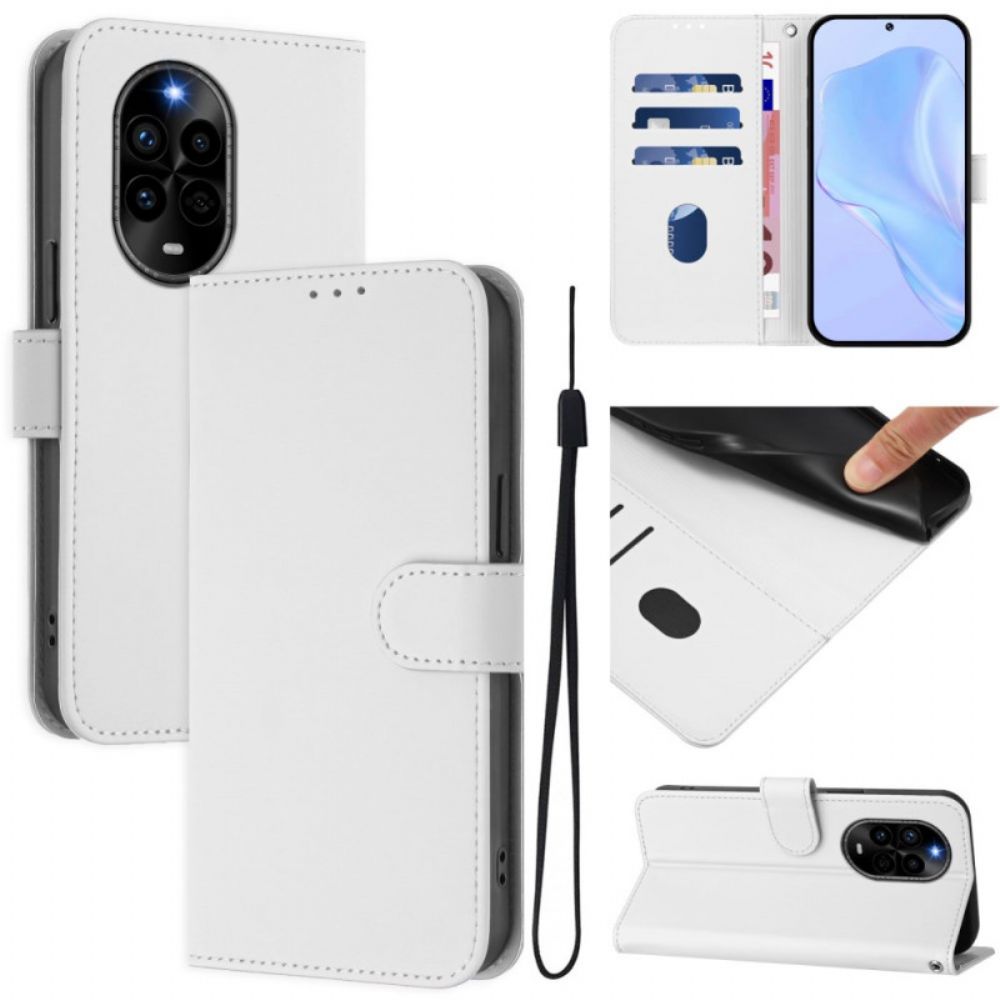 Leren Hoesje Huawei Nova 13 Pro Effen Bescherming Hoesje