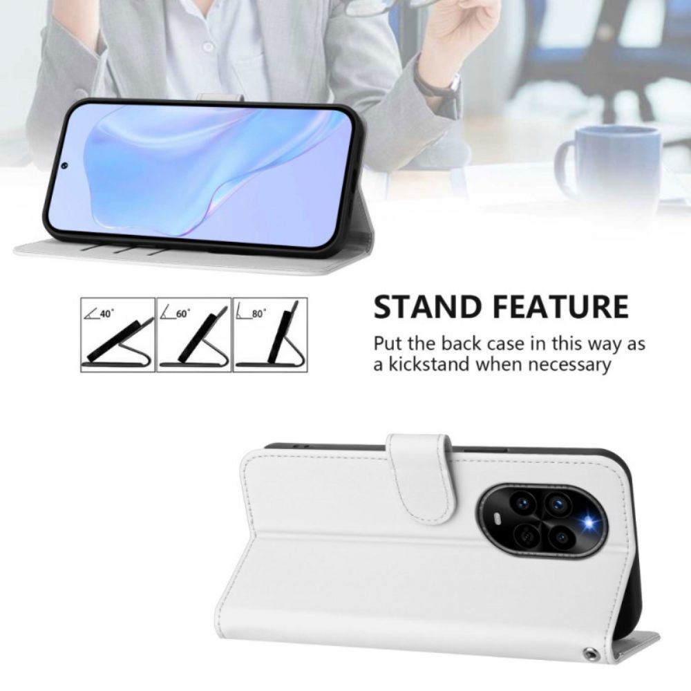 Leren Hoesje Huawei Nova 13 Pro Effen Bescherming Hoesje