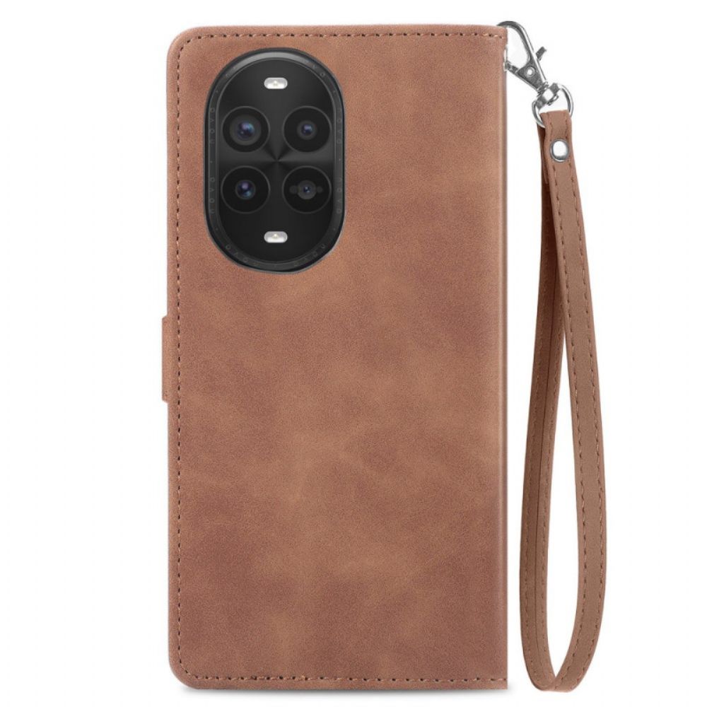 Leren Hoesje Huawei Nova 13 Pro Kantprint Bescherming Hoesje