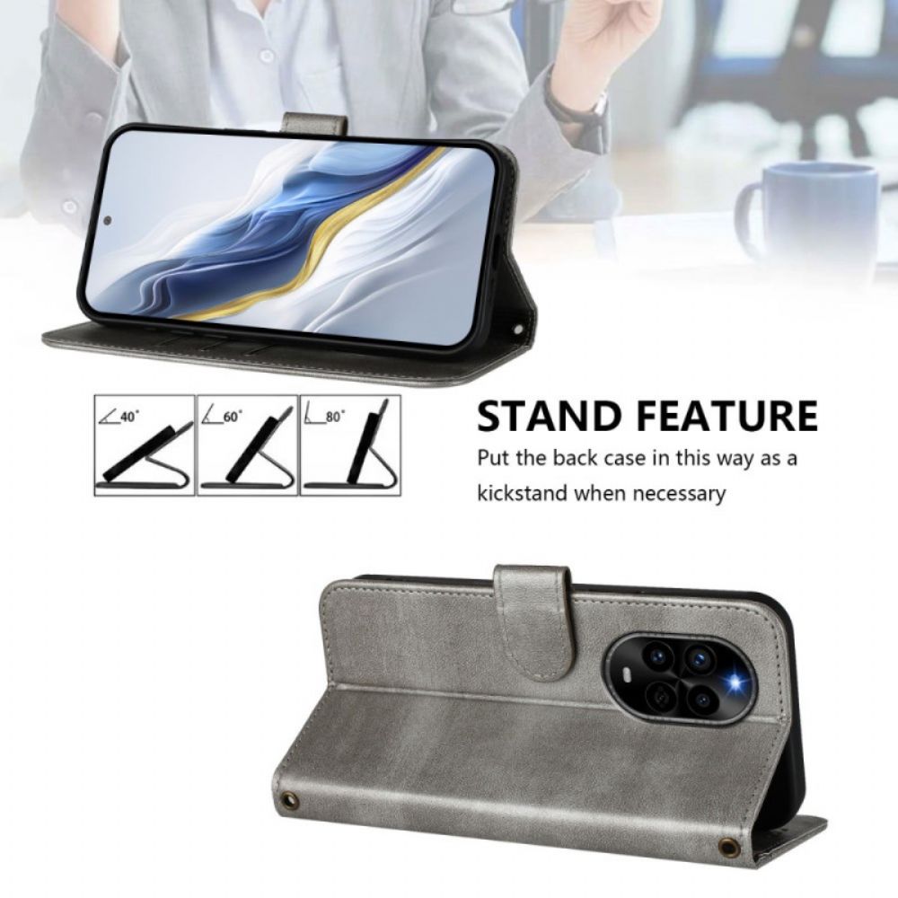 Leren Hoesje Huawei Nova 13 Pro Vintage Design Bescherming Hoesje