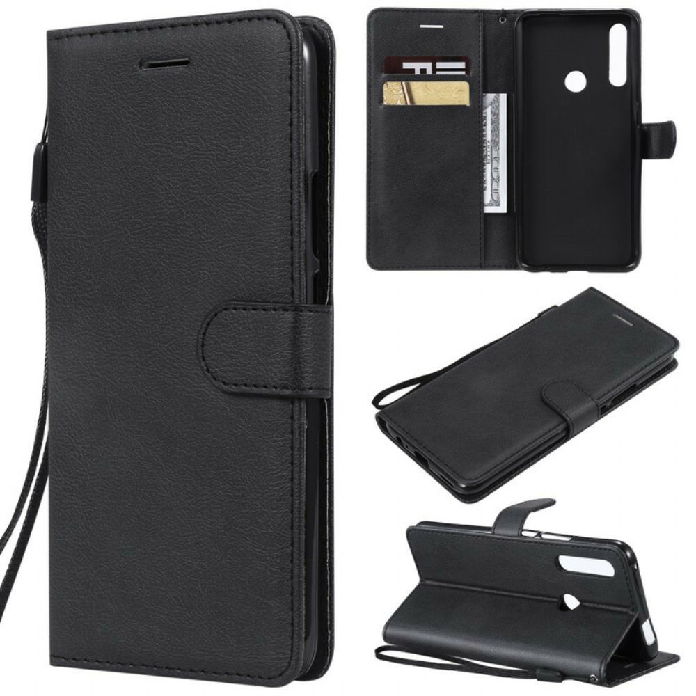 Folio-hoesje voor Huawei P Smart Z / Honor 9X Met Ketting Kunstlederen Band
