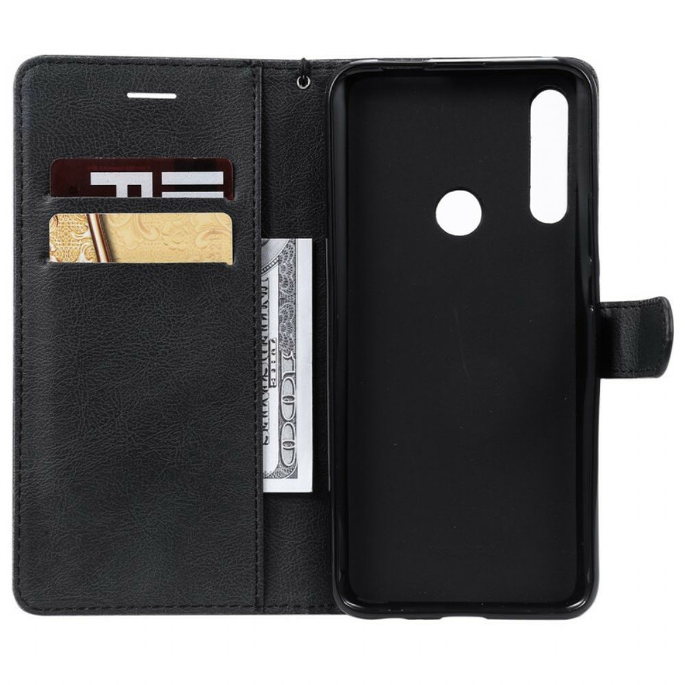 Folio-hoesje voor Huawei P Smart Z / Honor 9X Met Ketting Kunstlederen Band