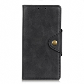 Leren Hoesje voor Huawei P Smart Z / Honor 9X Knoop Van Kunstleer