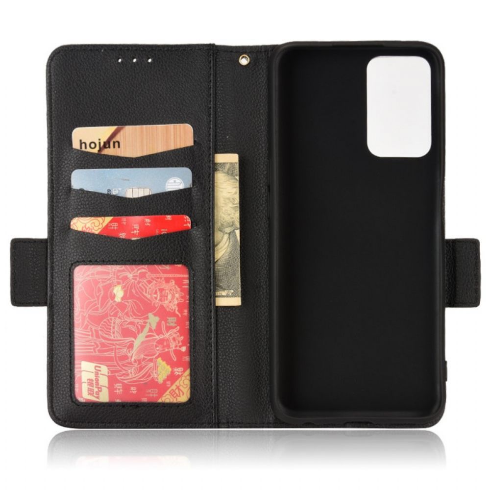 Flip Case voor Realme 9i Lychee Van Kunstleer