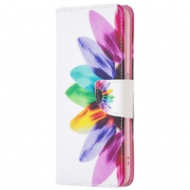Folio-hoesje voor Realme 9i Aquarel Bloem