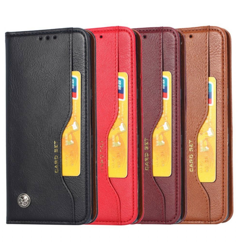 Bescherming Hoesje voor OnePlus 7T Pro Folio-hoesje Kaarthouder Van Kunstleer