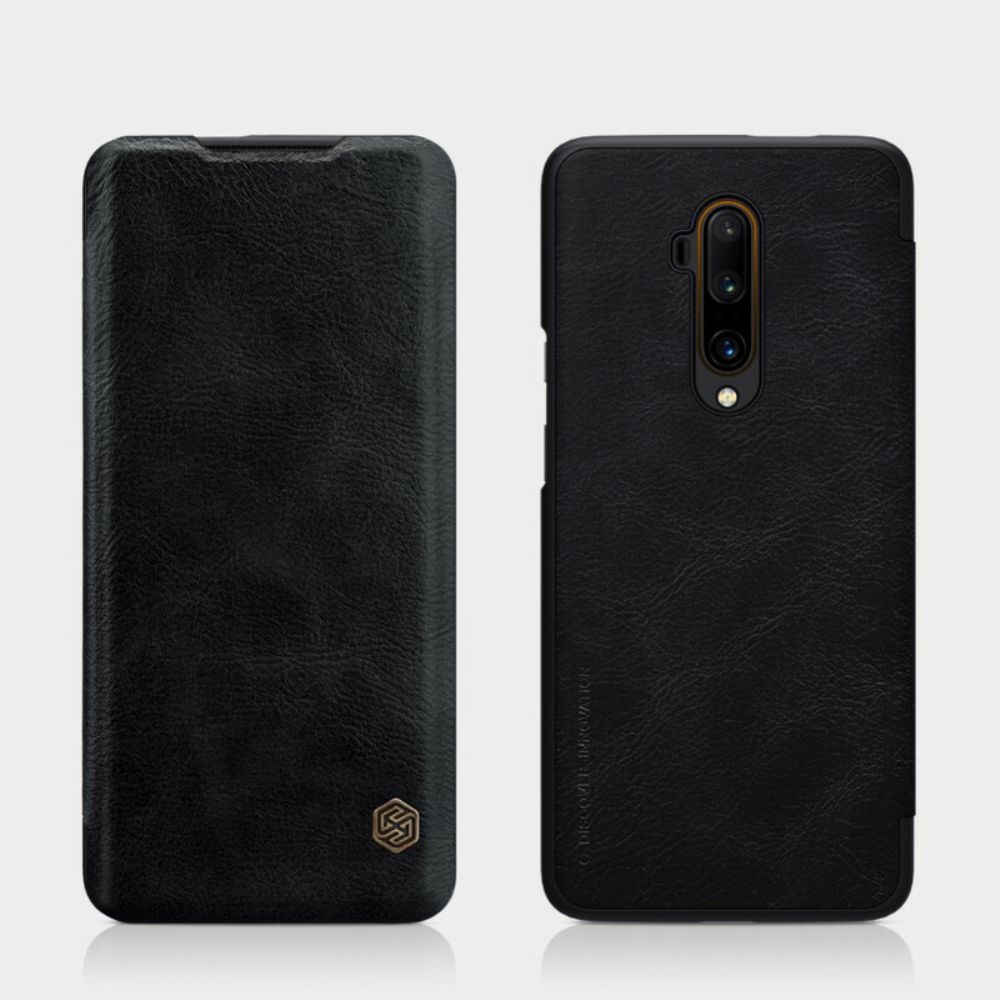 Bescherming Hoesje voor OnePlus 7T Pro Folio-hoesje Nillkin Qin-serie