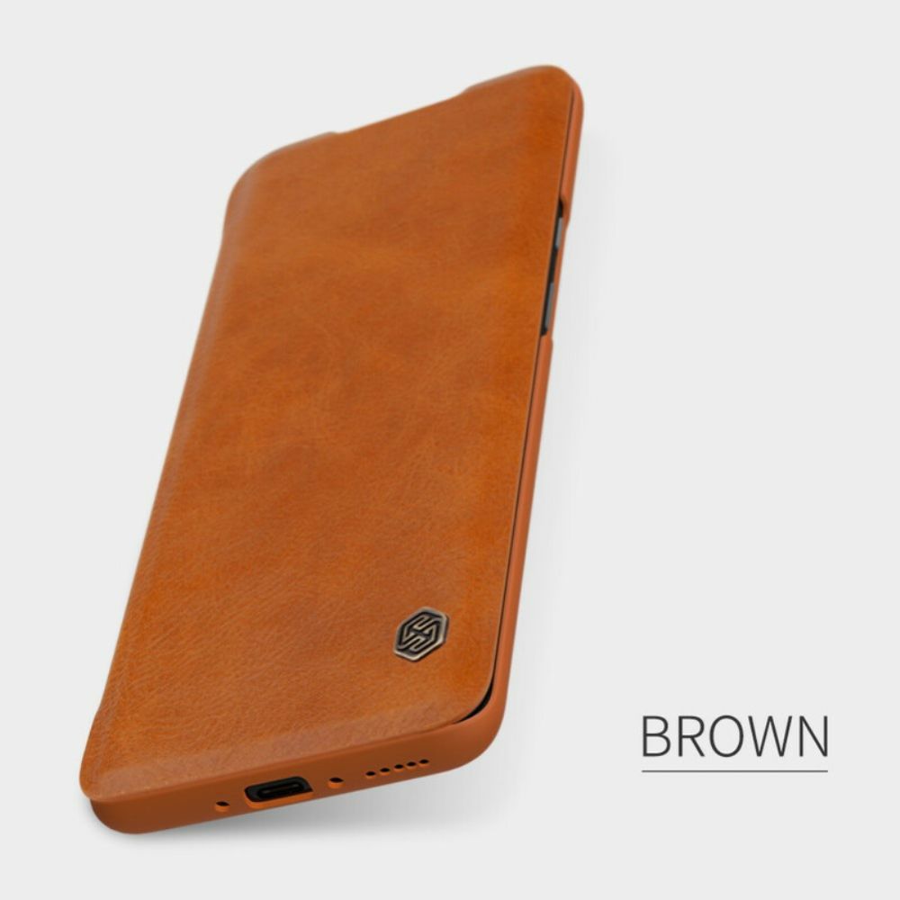 Bescherming Hoesje voor OnePlus 7T Pro Folio-hoesje Nillkin Qin-serie