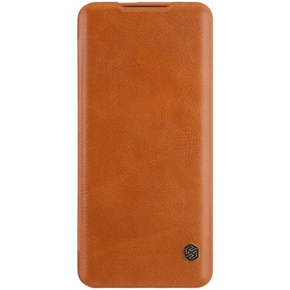 Bescherming Hoesje voor OnePlus 7T Pro Folio-hoesje Nillkin Qin-serie