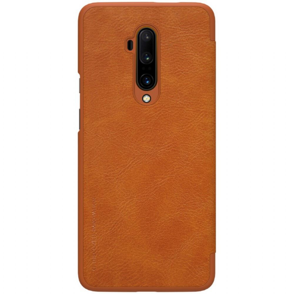 Bescherming Hoesje voor OnePlus 7T Pro Folio-hoesje Nillkin Qin-serie