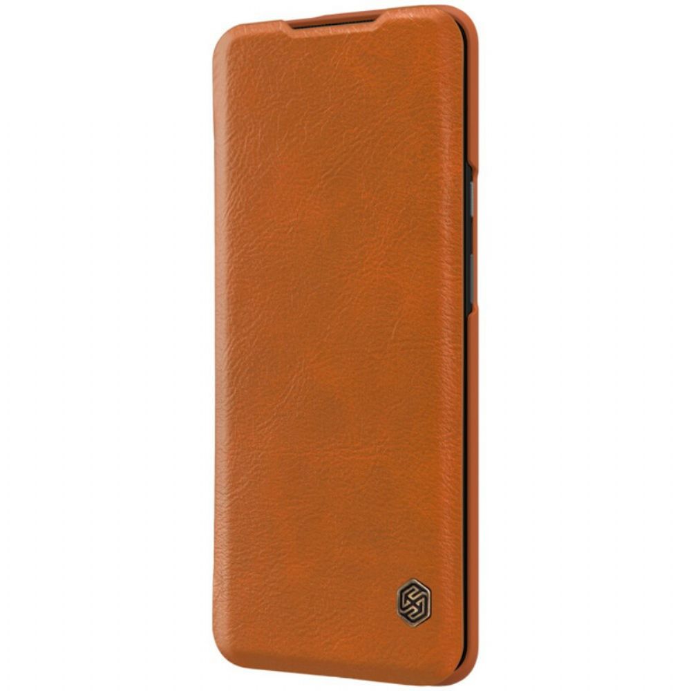 Bescherming Hoesje voor OnePlus 7T Pro Folio-hoesje Nillkin Qin-serie
