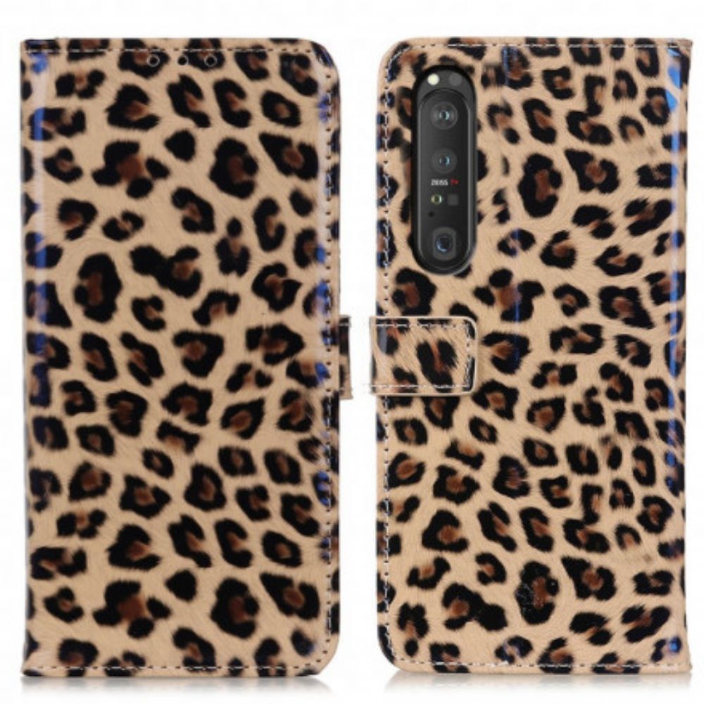 Folio-hoesje voor Sony Xperia 1 III Luipaard