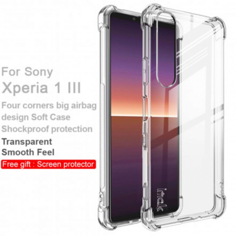 Hoesje voor Sony Xperia 1 III Transparant Met Imak Screen Film