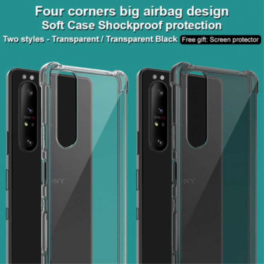 Hoesje voor Sony Xperia 1 III Transparant Met Imak Screen Film