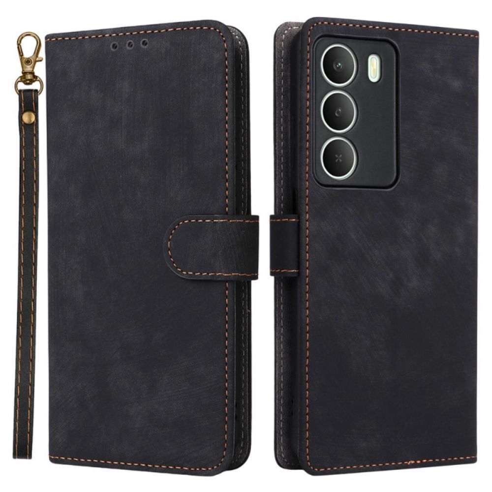 Bescherming Hoesje Realme 14x 5g Kunstleer Met Rfid-bescherming