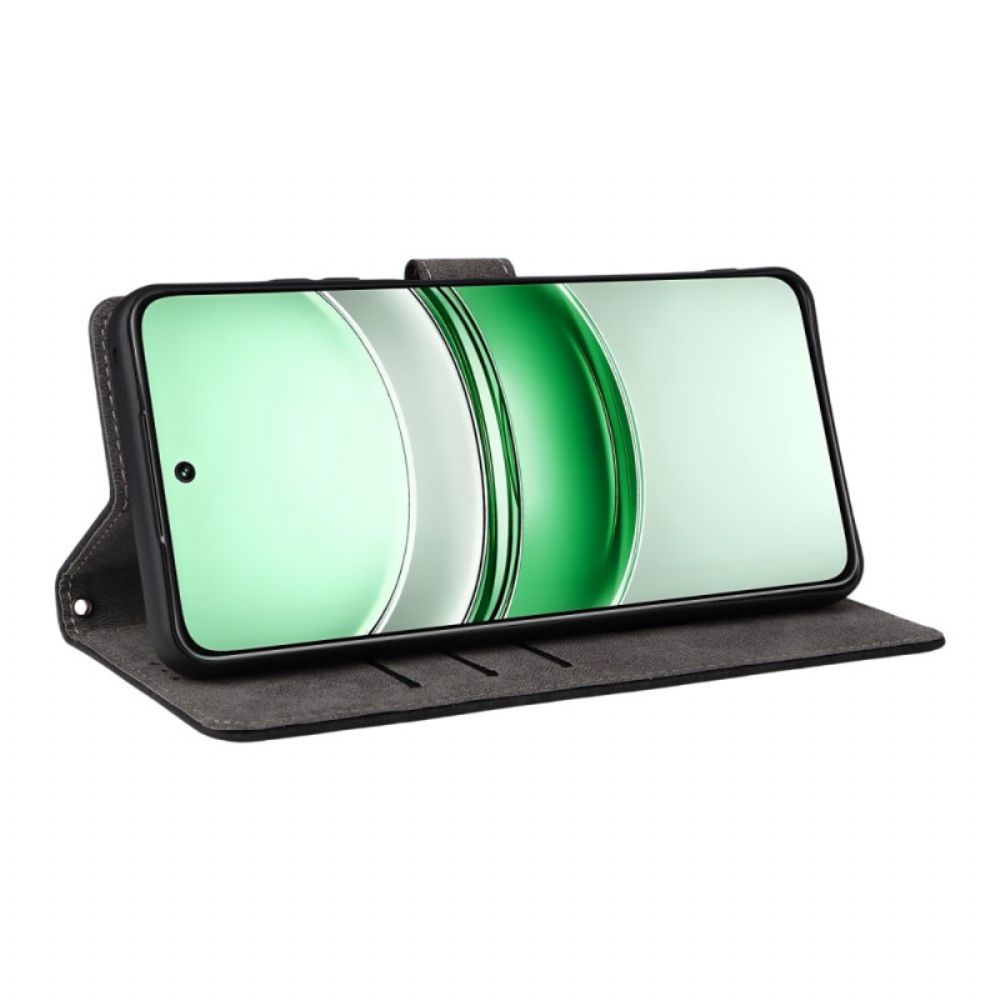 Bescherming Hoesje Realme 14x 5g Kunstleer Met Rfid-bescherming