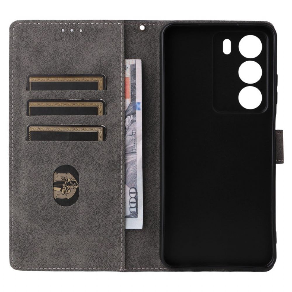 Bescherming Hoesje Realme 14x 5g Kunstleer Met Rfid-bescherming